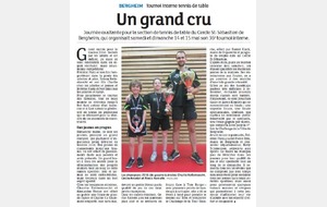 Article de presse - Tournoi Interne 2016