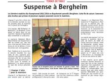 Article de Presse - Suspense à Bergheim